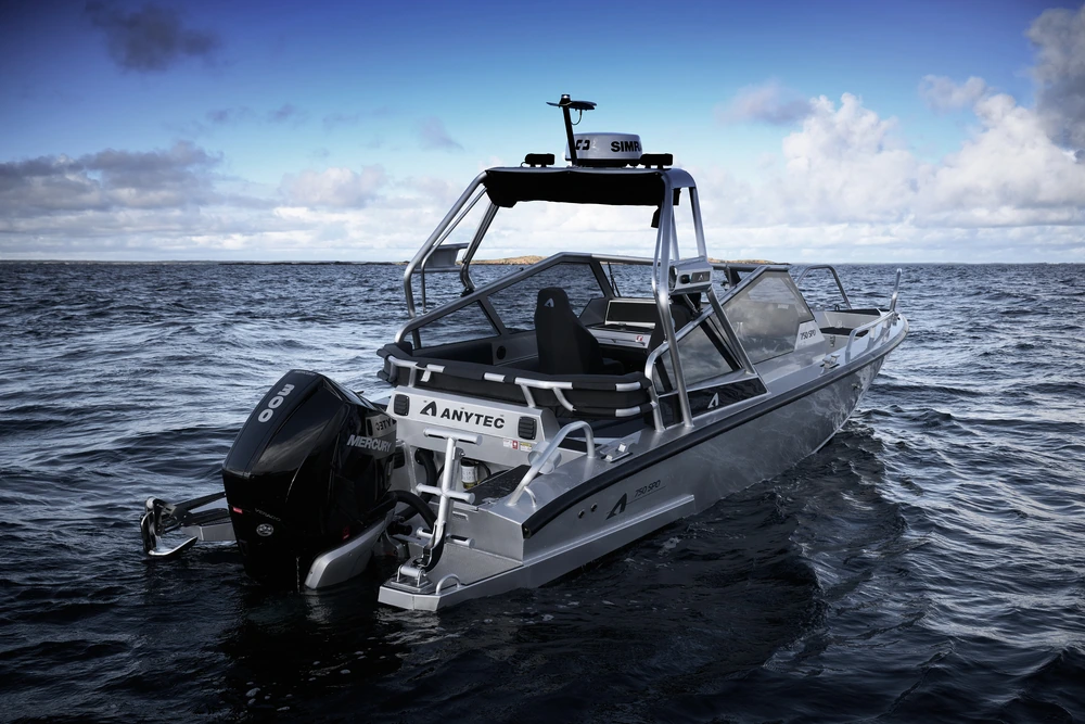 anytec 750spd mootorpaat tagant vaade