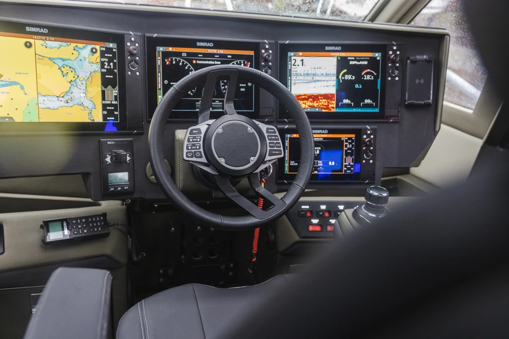 anytec a33c mootorpaat kokpit rool